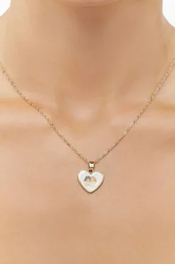 Cherub Heart Pendant Necklace