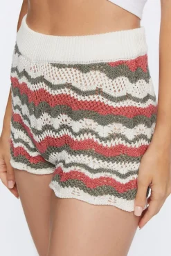 Chevron Crochet Shorts
