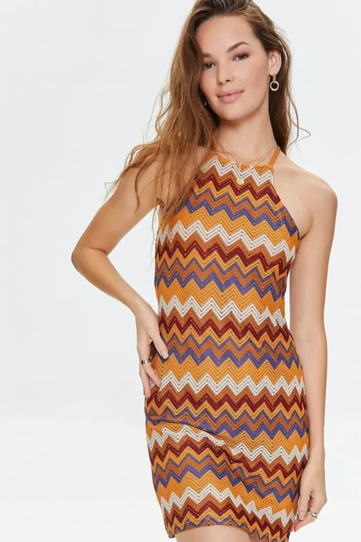 Chevron Mini Cami Dress