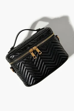 Chevron-Quilted Crossbody Bag