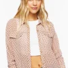 Chiffon Argyle Print Shirt