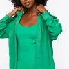 Chiffon Drop-Sleeve Shirt
