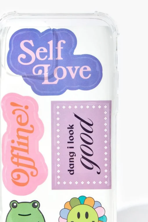 Clear Case & Stickers For Iphone 12