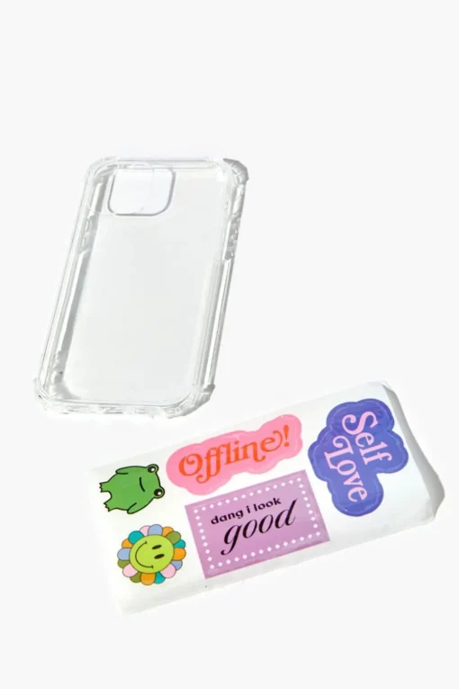 Clear Case & Stickers For Iphone 12