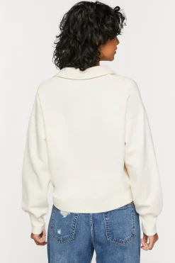 Collared Drop-Sleeve Pullover