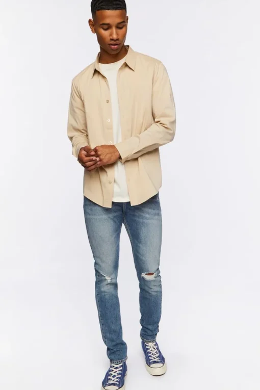 Collared Long-Sleeve Shirt