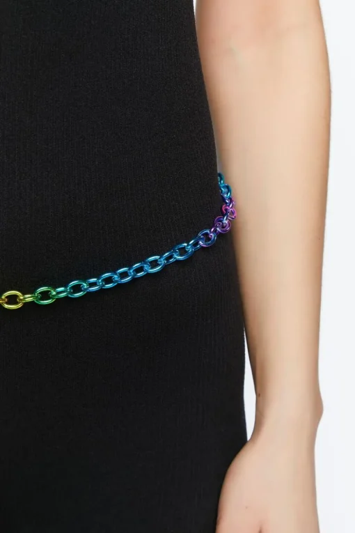 Color Cable Chain Hip Belt