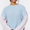 Colorblock Bell-Sleeve Sweater