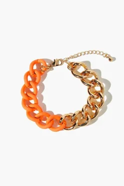 Colorblock Chunky Chain Bracelet