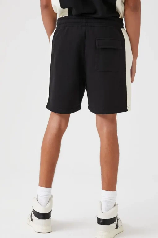 Colorblock Drawstring Shorts