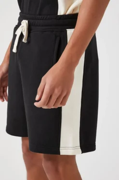 Colorblock Drawstring Shorts