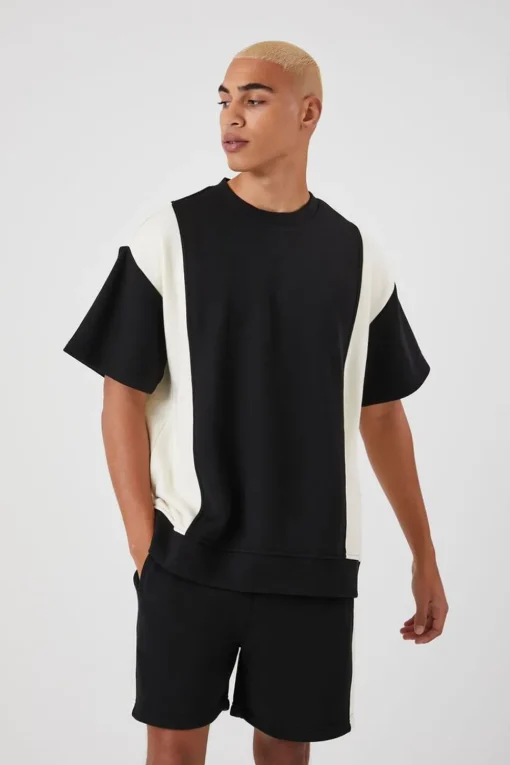 Colorblock Drawstring Shorts