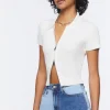 Colorblock Frayed Denim Shorts