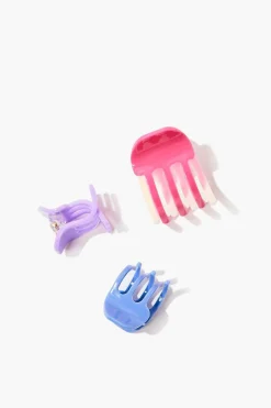 Colorblock Hair Claw Clip Set