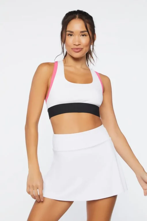 Colorblock Racerback Sports Bra
