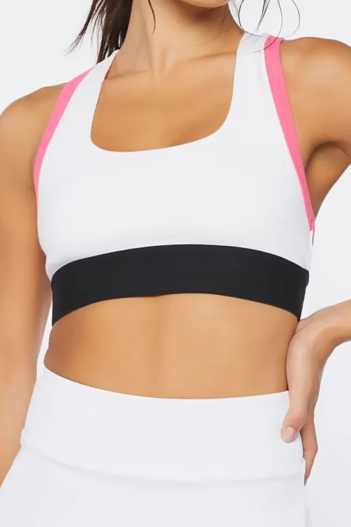 Colorblock Racerback Sports Bra