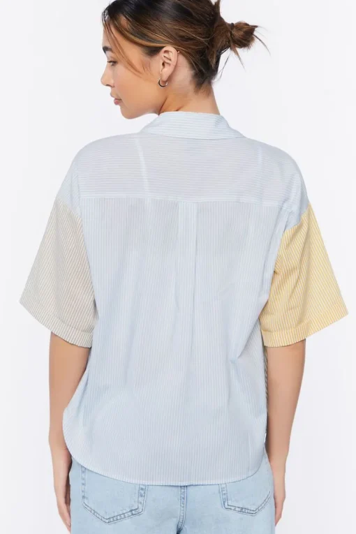 Colorblock Striped Shirt