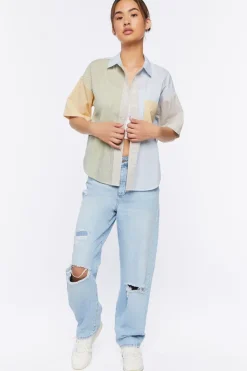 Colorblock Striped Shirt