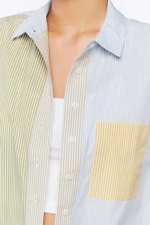 Colorblock Striped Shirt