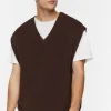 Contrast-Hem Sweater Vest