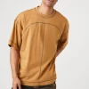 Contrast-Stitch Crew Neck Tee