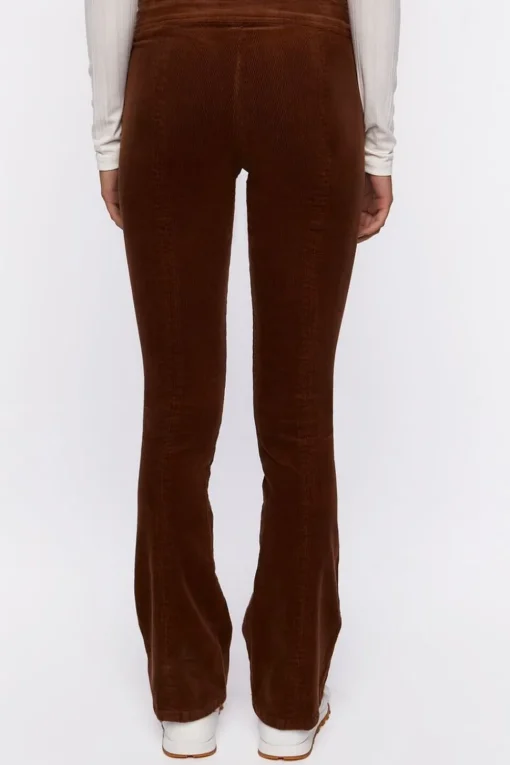 Corduroy Belted Flare Pants