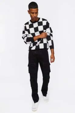Corduroy Button-Hem Slim-Fit Pants