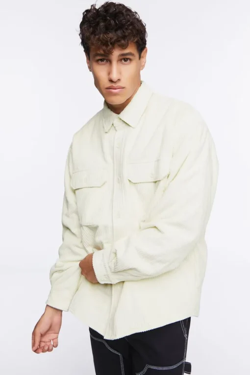Corduroy Button-Up Jacket