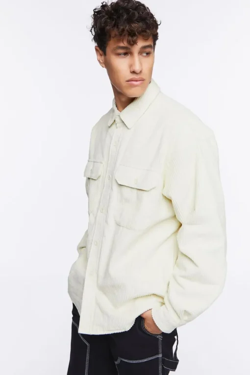 Corduroy Button-Up Jacket