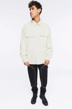 Corduroy Button-Up Jacket