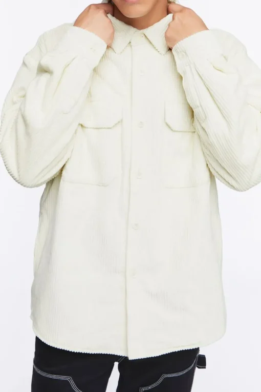 Corduroy Button-Up Jacket