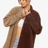 Corduroy Colorblock Shacket