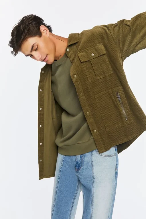Corduroy Long-Sleeve Shirt