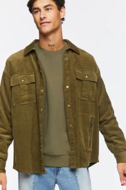 Corduroy Long-Sleeve Shirt
