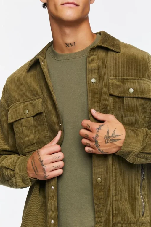 Corduroy Long-Sleeve Shirt