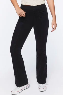 Corduroy Mid-Rise Flare Pants