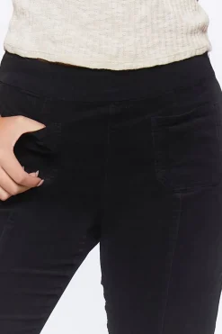 Corduroy Mid-Rise Flare Pants