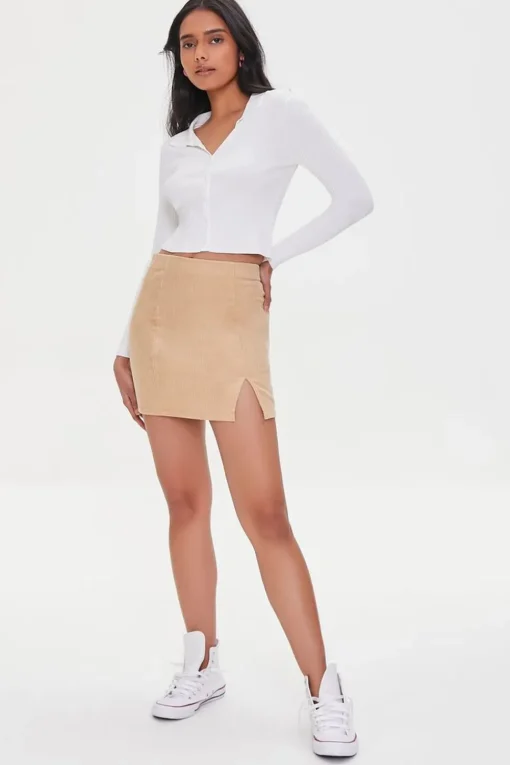 Corduroy Mini Skirt