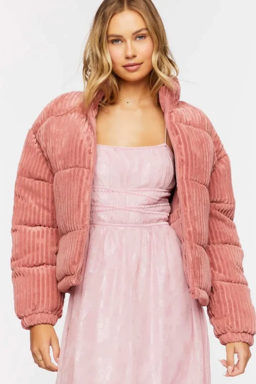 Corduroy Puffer Jacket
