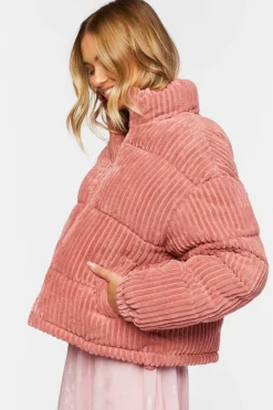 Corduroy Puffer Jacket