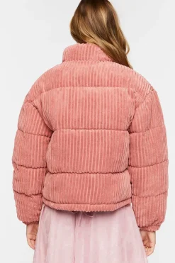 Corduroy Puffer Jacket