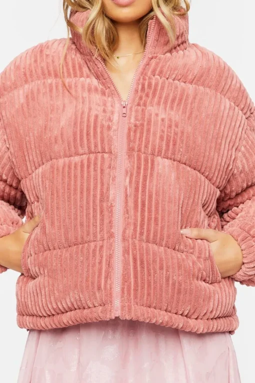 Corduroy Puffer Jacket