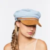 Corduroy-Trim Cabbie Hat