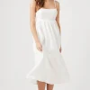 Cotton Cami Midi Dress