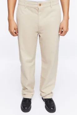 Cotton Straight-Leg Pants