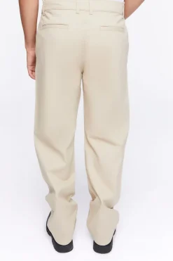 Cotton Straight-Leg Pants