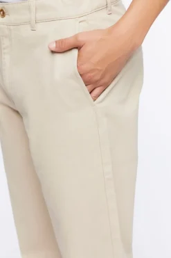 Cotton Straight-Leg Pants