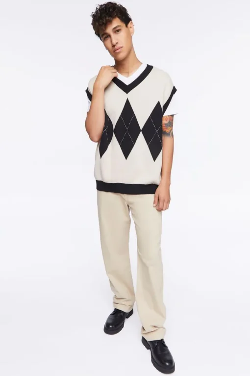Cotton Straight-Leg Pants