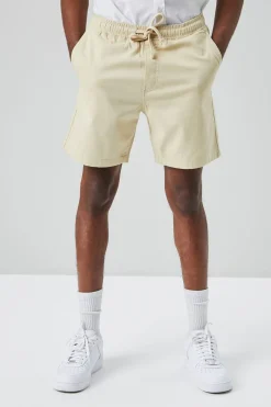 Cotton-Blend Drawstring Shorts