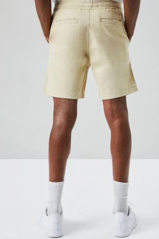 Cotton-Blend Drawstring Shorts